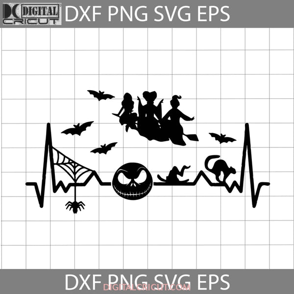 Heartbeat Svg Halloween Cricut File Clipart Svg Png Eps Dxf