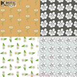 Hello Daisy Floral Spring Seamless Pattern Digital Papers Scrapbook Paper Background Wallpaper