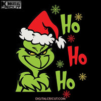 Ho Ho Ho Grinch Christmas Svg, Grinch Funny Svg, Cricut File, Clipart, Candy Svg, Christmas Svg, Merry Christmas Svg, Light Svg