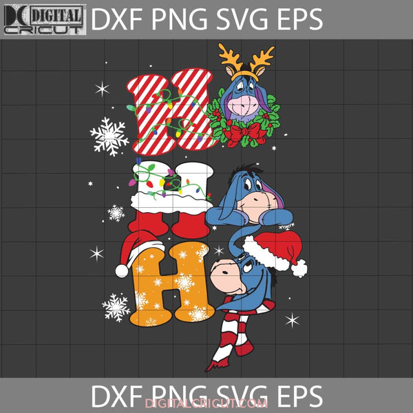 Hohoho Eeyore Svg Christmas Cricut File Clipart Png Eps Dxf