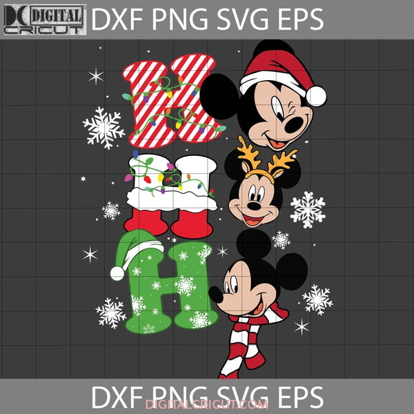 Hohoho Mickey Svg Christmas Cricut File Clipart Png Eps Dxf