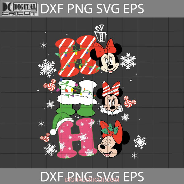 Hohoho Minnie Svg Christmas Cricut File Clipart Png Eps Dxf