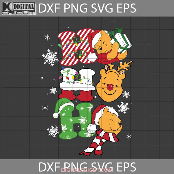 Hohoho Pooh Svg Christmas Cricut File Clipart Png Eps Dxf