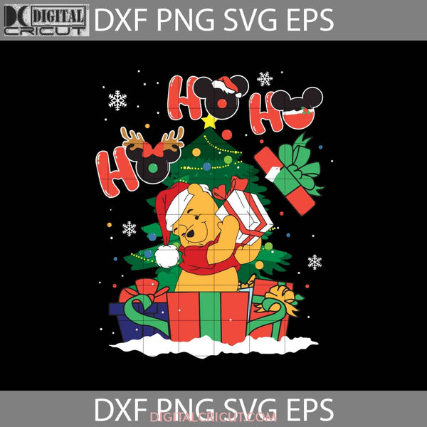 Hohoho Winnie The Pooh Christmas Svg Cartoon Svg Gift Cricut File Clipart Png Eps Dxf