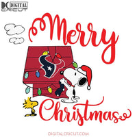 Houton texans Merry Christmas Svg, Cricut File, Clipart, Football Svg, NFL Svg, Sport Svg, Christmas Svg, Snoopy Svg, Png, Eps, Dxf