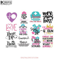 HUGE Nurse Svg, Bundle, Nurse Svg, Cricut File, Nurse Life Svg, Nurse Queen