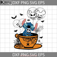 Stitch Hugs Jack Skellington Doll Svg Balloon Svg Halloween Cricut File Clipart Png Eps Dxf