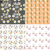 I Carrot Even Retro Bunny Spring Easter Seamless Pattern Digital Papers Scrapbook Paper Background