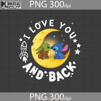 I Love You To The Moon And Back Png Valentines Day Gift Digital Images 300Dpi