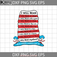 I Will Read On Boat Svg Clipart Books Png Eps Dxf