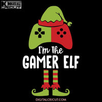 I'm The Gamer Elf Svg, Gamer Svg, Cute Elf Svg, Christmas Svg, Merry Christmas Svg, Cricut File, Clipart, Game Control Svg, Png, Eps Dxf