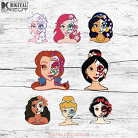 Disney Inspired Princess, Bundle, Cinderella Svg, Cricut File, Svg, Halloween Svg