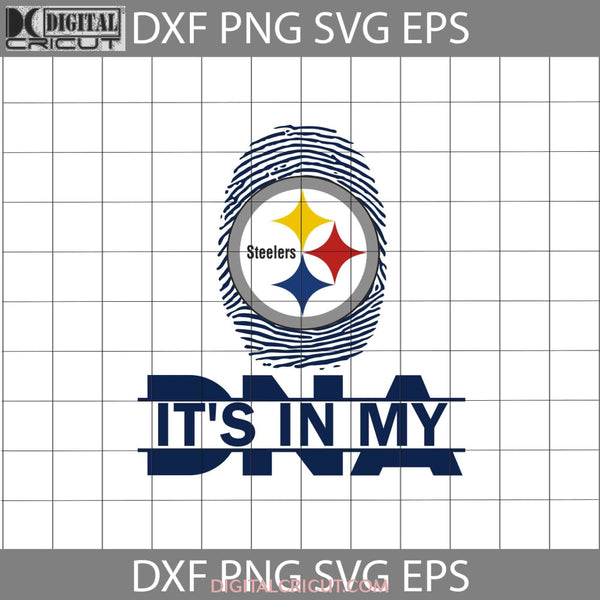 Its In My Dna Svg Pittsburgh Steelers Fingerprint Svg Nfl Love Football Team Cricut File Clipart Png