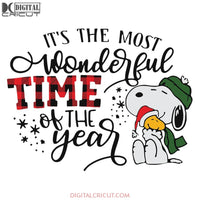 It's The Most Wonderful Time Of The Year Svg, Christmas Svg, Cricut File, Clipart, Snoopy Svg, Disney Christmas Svg, Merry Christmas Svg, Disney Svg1