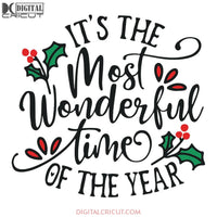 It's The Most Wonderful Time Of The Year Svg, Wine Svg, Santa Svg, Snowman Svg, Christmas Svg, Merry Christmas Svg, Bake Svg, Cake Svg, Cricut File, Clipart2