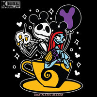 Jack and Sally Svg, The Nightmare Before Christmas Svg, Jack Skellington Svg, Jack Svg, Halloween Svg, Christmas Svg, Cricut File, Clipart, Vacay Mode