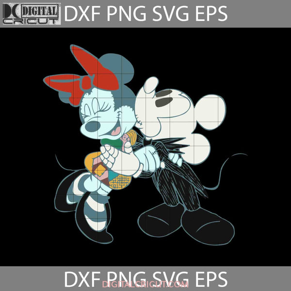 Jack Mickey And Sally Minnie Svg Tim Burton Halloween Gift Cricut File Clipart Png Eps Dxf