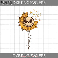 Jack Skellington Sunflower Svg Halloween Svg Cricut File Clipart Png Eps Dxf