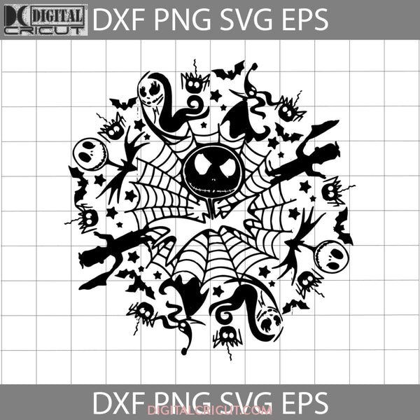 Jack Skellington Svg Tim Burton Halloween Gift Cricut File Clipart Png Eps Dxf