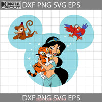 Jasmine Svg Aladdin Princess Mickey Mouse Ears Cartoon Cricut File Clipart Png Eps Dxf