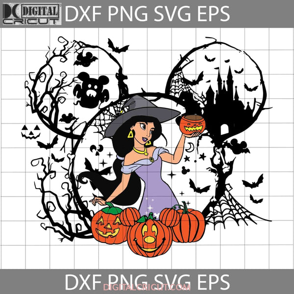 Jasmine Witch Svg Halloween Cricut File Clipart Png Eps Dxf