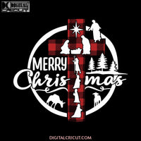 Jesus Christmas Svg, Merry Christmas Svg, Buffalo Plaid Svg, Cricut File, Jesus Svg, Christmas Svg, Clipart, Svg, Png, Eps, Dxf