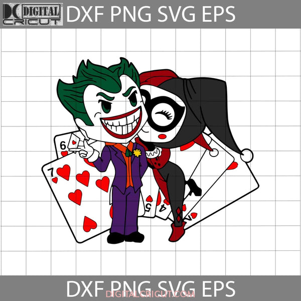 Joker And Harley Quin Svg Halloween Couple Gift Cricut File Clipart Svg Png Eps Dxf