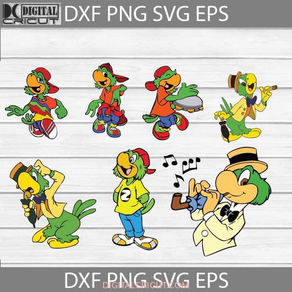 Jose-Carioca Svg Cari Saludos Amigos Cartoon Bundle Cricut File Clipart Png Eps Dxf