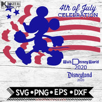 July 4Th Flag Mickey 2020 Disney Of Svg