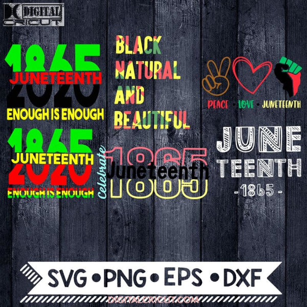 Juneteenth Svg Bundle Black Lives Matter Blm Cricut File Natural