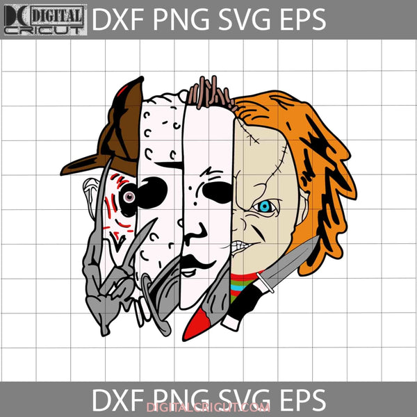 Freddy Svg Jason Chucky Halloween Gift Svg Cricut File Clipart Png Eps Dxf