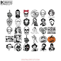 Horror Movie Killers Svg, Bundle, Disney Princess, Day Of The Dead Svg, Halloween Svg, Costume Svg, Disney Svg, Horror Svg