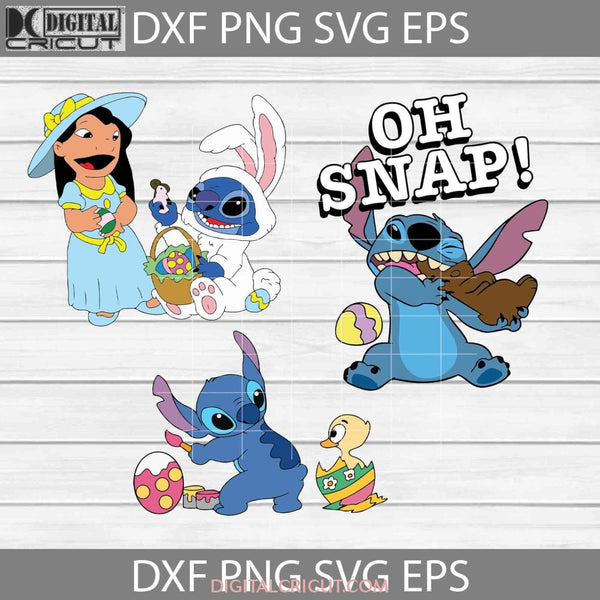 Lilo And Stitch Bunny Svg Eggs Easters Day Cricut File Clipart Png Eps Dxf