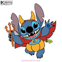 Lilo & Stitch Halloween Stitch Svg, Cricut File, Halloween Svg, Satan Stitch Svg, Clipart, Disney Svg