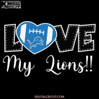 Lions Love Svg, Football Lions Svg, Love Lions Svg, NFL Svg, Cricut File, Clipart, Detroit Lions Svg, Football Svg, Sport Svg, Love Football Svg33