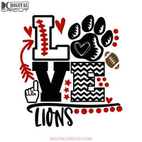 Lions Love Svg, Football Lions Svg, Love Lions Svg, NFL Svg, Cricut File, Clipart, Detroit Lions Svg, Football Svg, Sport Svg, Love Football Svg20