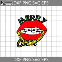 Lips Merry Christmas Svg Svg Gift Cricut File Clipart Png Eps Dxf