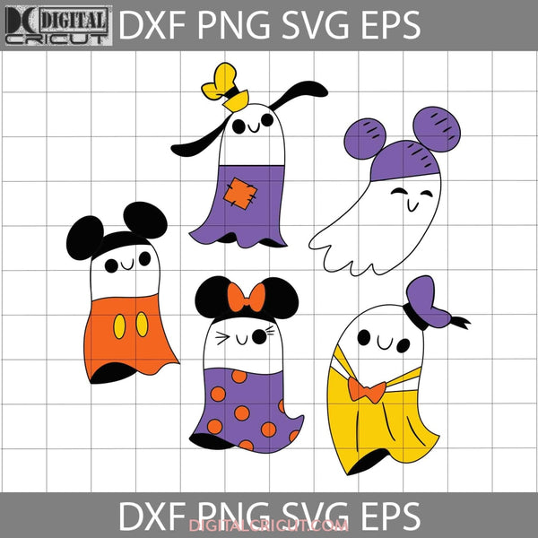 Little Ghosts Bundle Svg Halloween Cricut File Clipart Png Eps Dxf