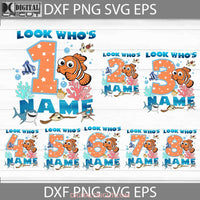 Look Whos Name Png Finding Nemo Birthday Bundle Images Digital 300Dpi