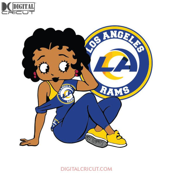 Los Angeles Rams, Betty Boobs Svg,Los Angeles Rams Svg, Black girl Svg, Black girl magic Svg, NCAA Svg