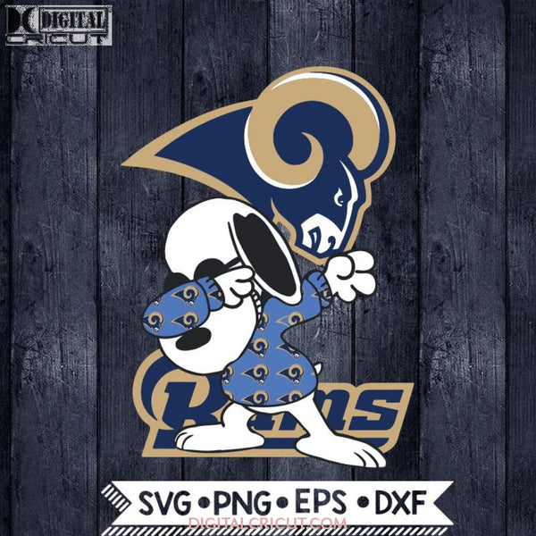 Los Angeles Rams Snoopy Dabbing Svg, NFL Svg, Football Svg, Cricut File, Svg