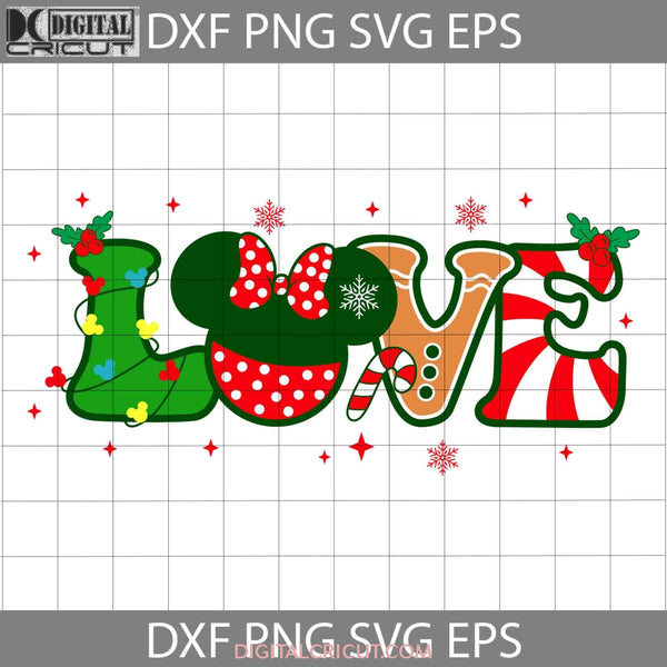 Love Candy Cane Xmas Family Vacation Svg Christmas Cricut File Clipart Png Eps Dxf