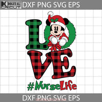 Love Christmas Plaid Svg Cricut File Clipart Png Eps Dxf