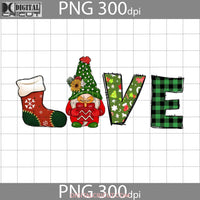 Love Png Gnome Christmas Sock Gift Digital Images 300Dpi