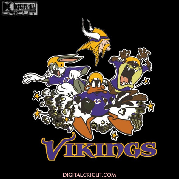 The Looney Tunes Football Team Minnesota Vikings Svg, NFL Svg, Cricut File, Clipart, Football Svg, Love Football Svg, Sport Svg, Png, Eps, Dxf