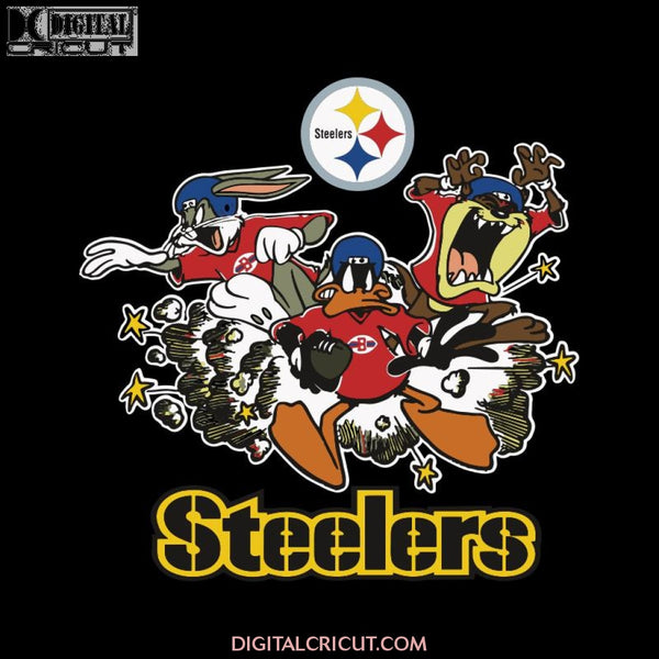 The Looney Tunes Football Team Pittsburgh Steelers Svg, NFL Svg, Cricut File, Clipart, Football Svg, Love Football Svg, Sport Svg, Png, Eps, Dxf
