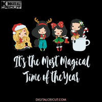 Magical Time of the Year Disney Christmas Svg, Disney Princess Christmas Svg, Cricut File, Clipart, Disney Princess Svg, Christmas Svg, Png, Eps, Dxf