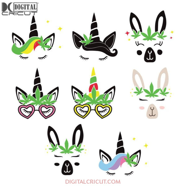 Marijuana svg Unicorn Cannabis 420 svg, digital file instant download