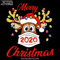 Masked and merry svg, funny christmas svg, christmas quote svg, covid christmas svg, merry christmas svg, merry and masked, Christmas Svg, Png, Eps, Dxf1