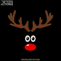 Matching Family Christmas Reindeer Face Gift Svg, Christmas Svg, Merry Christmas Svg, Cricut File, Clipart, Deer Svg, Png, Eps, Dxf